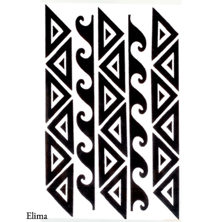 Hawaiian Temporary Tattoo - Elima