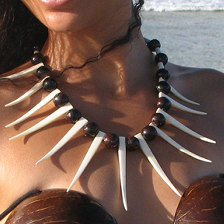 Samoan Ula Nifo Soap Seed Necklace
