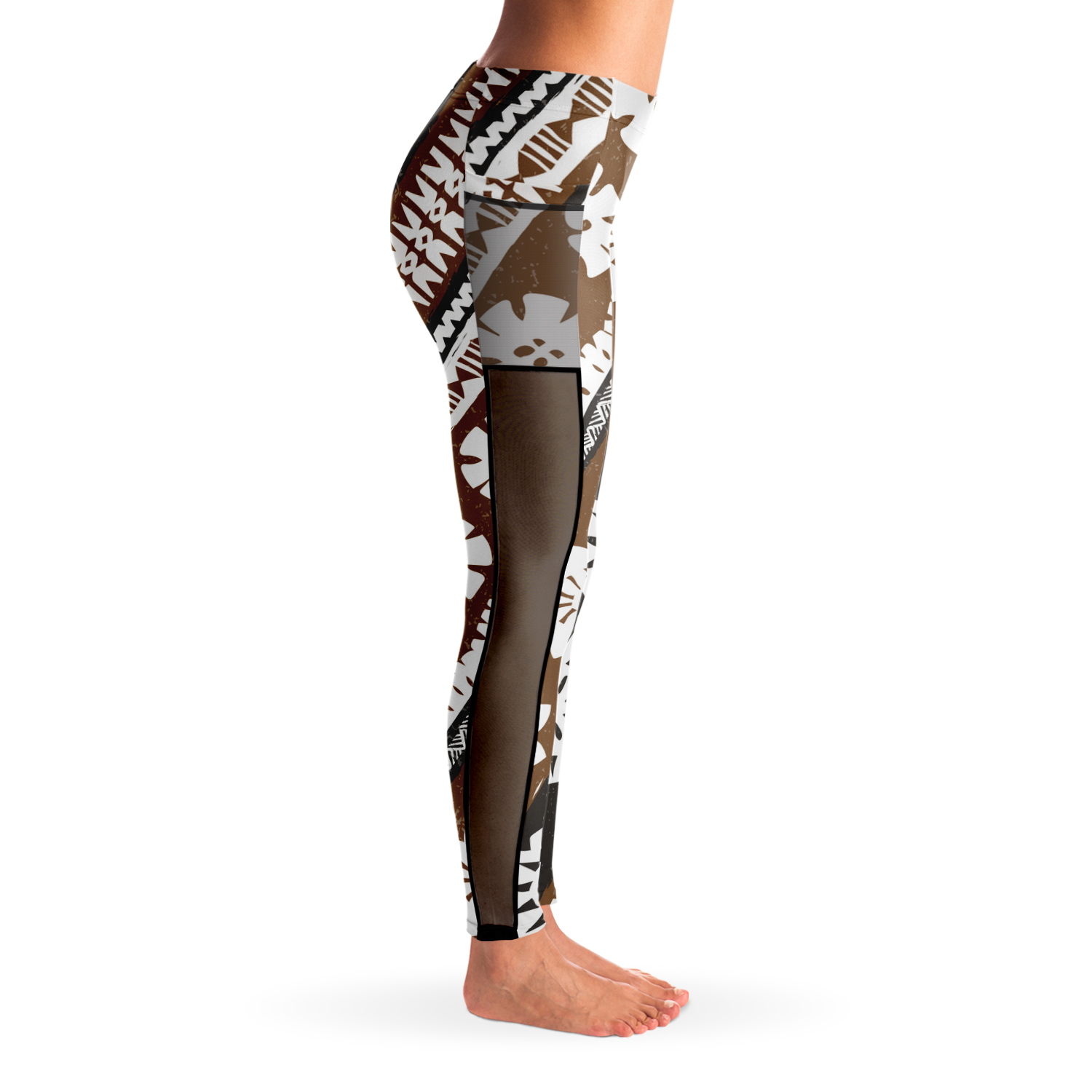 Mesh Pocket Leggings Masi Black Pearl Designs