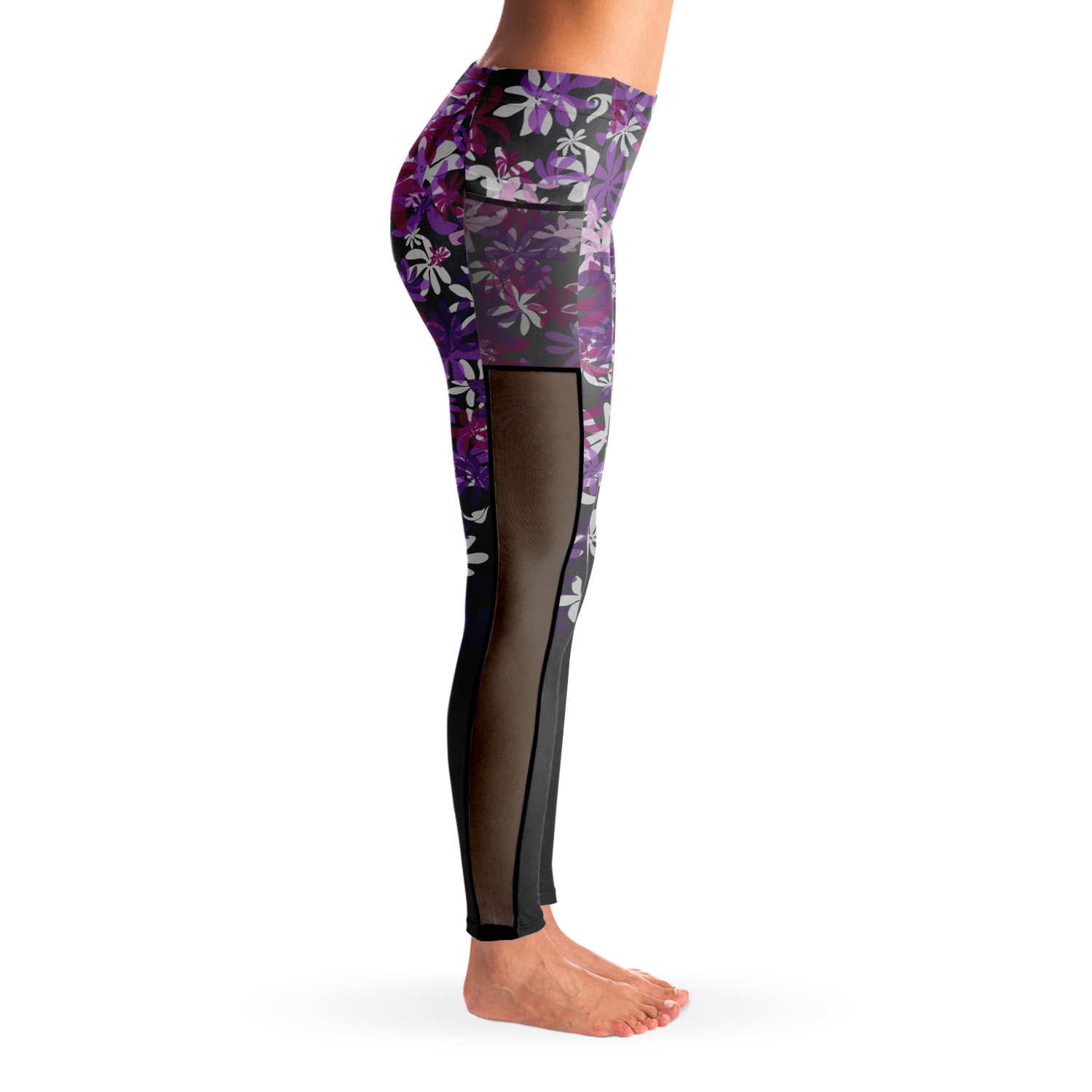 Yoga Leggings - Kapa - Lava Flow – Black Pearl Designs