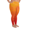 All-Over Print Plus Size Leggings - Auahi Fire