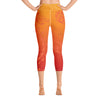Yoga Capri Leggings - Auahi Fire