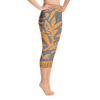 Yoga Capri Leggings - Tatou Gray/Orange
