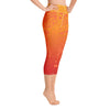 Yoga Capri Leggings - Auahi Fire