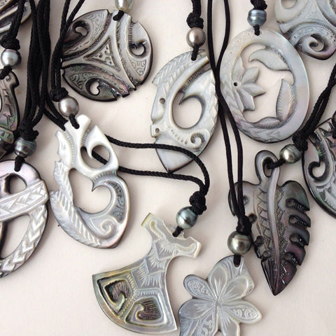 Artisan Tahitian Carved Pendant