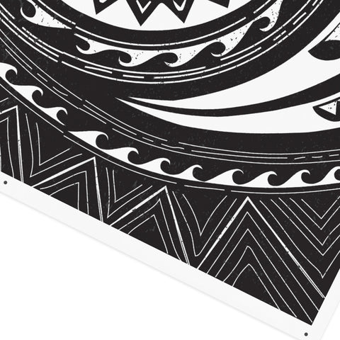 Recycled polyester fabric - Moana (Black)
