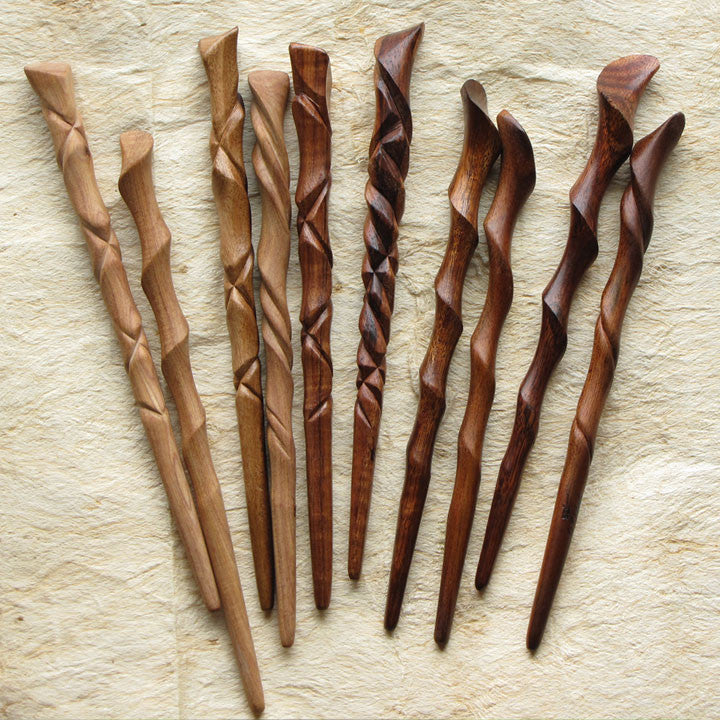 Wooden hair sticks deals