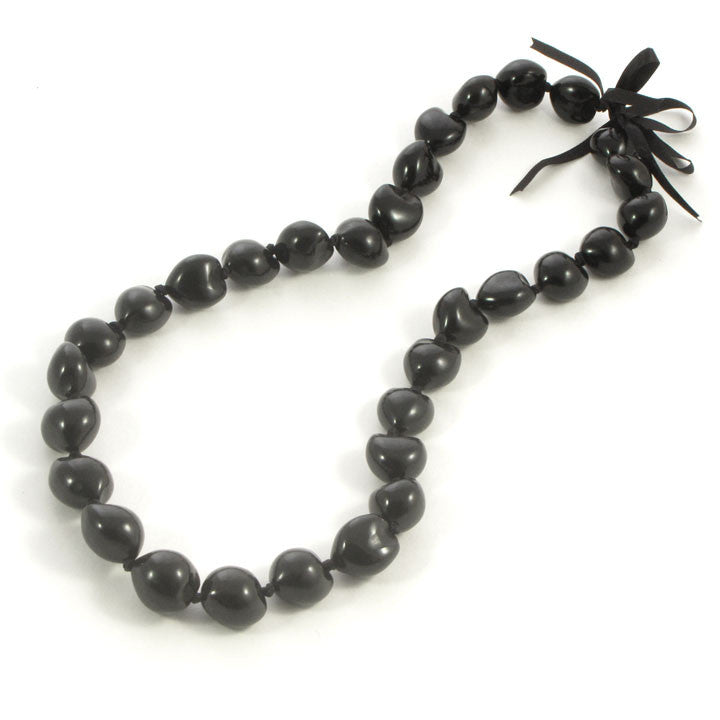 Hawaiian black deals bead necklace