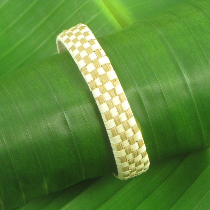 Woven Lauhala Bracelet - Konane