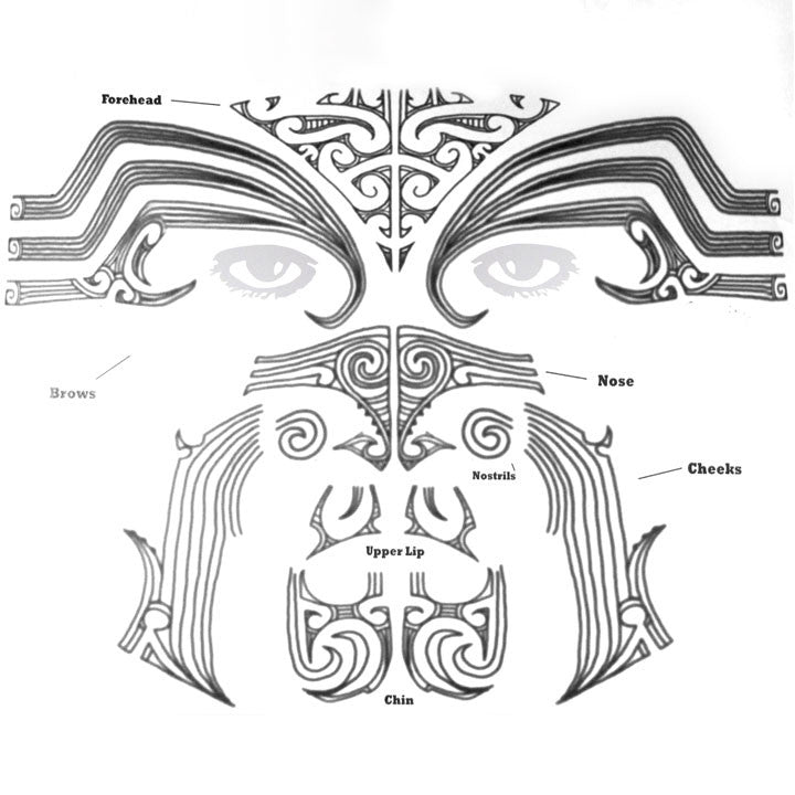 maori tattoo face design