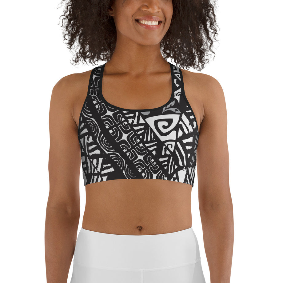 Sports Bra - Tatou Piti – Black Pearl Designs