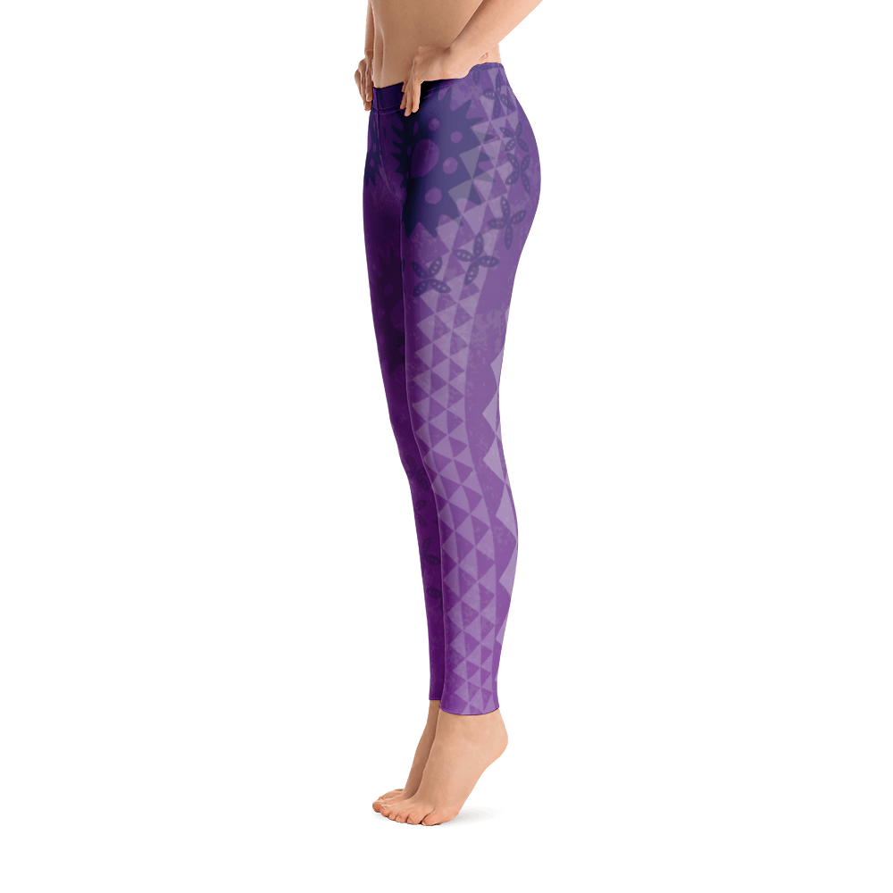 Leggings - Kapa - Passion Fruit Flower – Black Pearl Designs