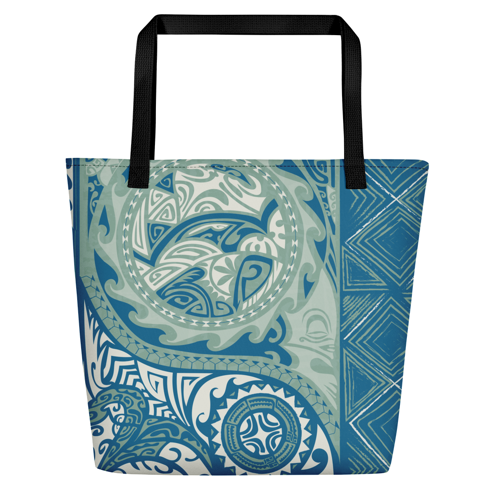 Beach Bag - Tatou V - Bora Bora Lagoon – Black Pearl Designs