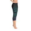 Capri Leggings - Midnight Teal & Purple