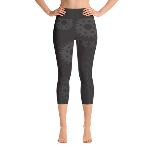 Yoga Capri Leggings - Kapa - Lava Rock