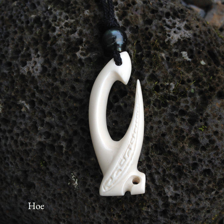 dickie pearl fish hooks Tahitian Raiatea Fish Hook Necklace