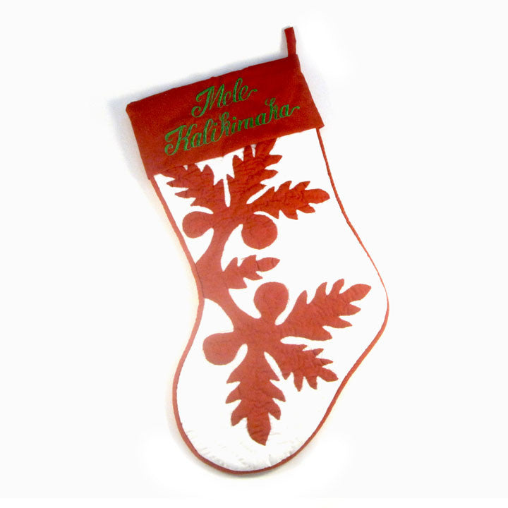 Hand Quilted Hawaiian Christmas Stockings-Ulu