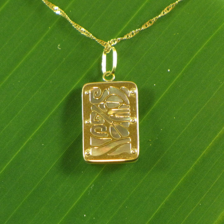Moana Gold & Mother of Pearl Pendant