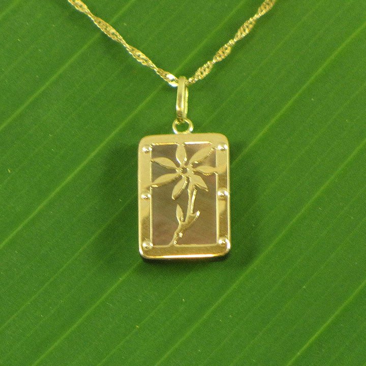 Tehani Gold & Mother of Pearl Pendant