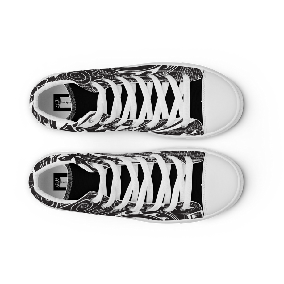 all black canvas high tops