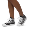 Women’s high top canvas shoes - Black Pearl