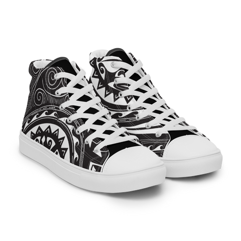 Women’s high top canvas shoes - Black Pearl